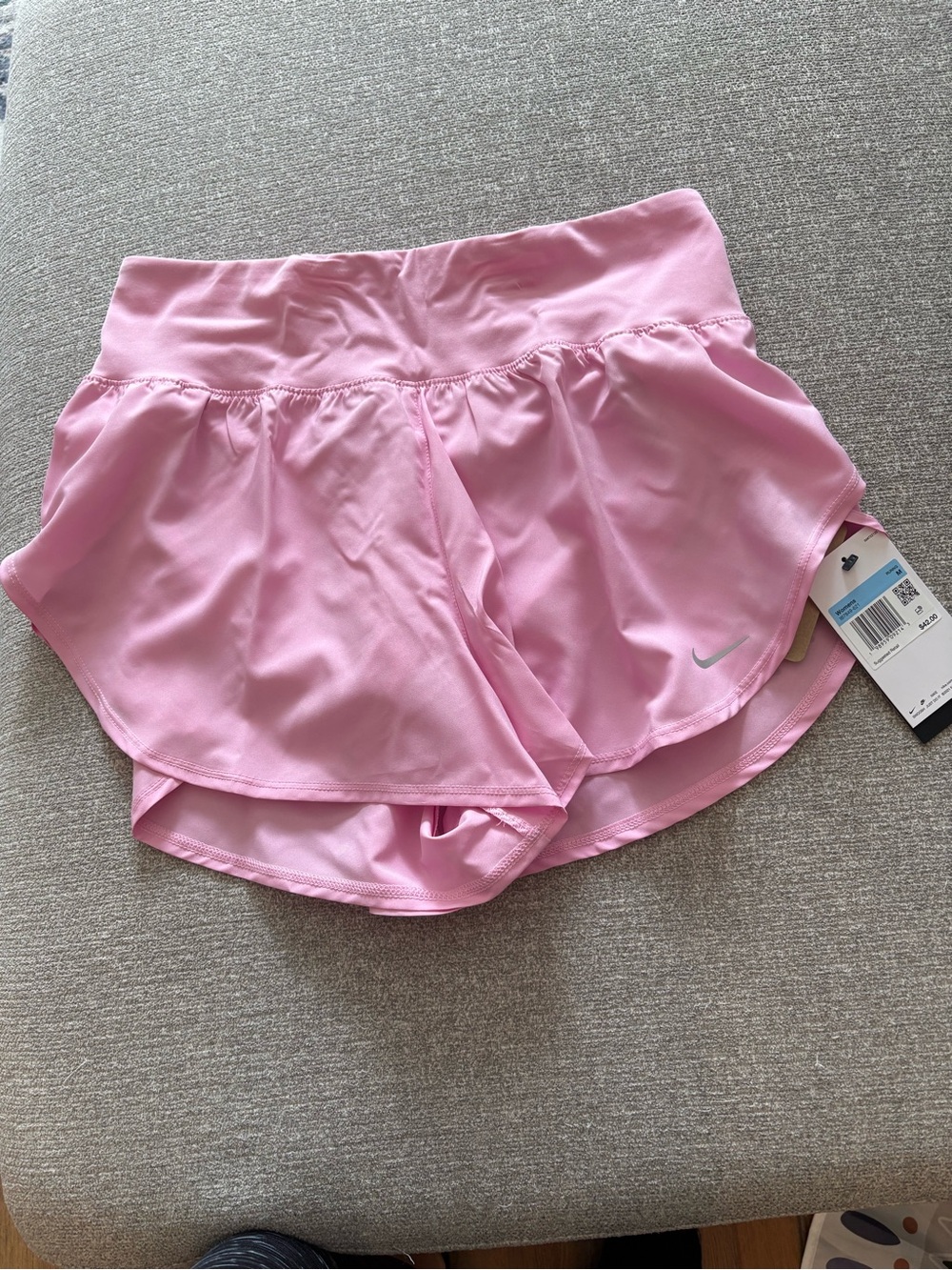 Nike Women’s Light Pink Athletic Running Shorts with Liner